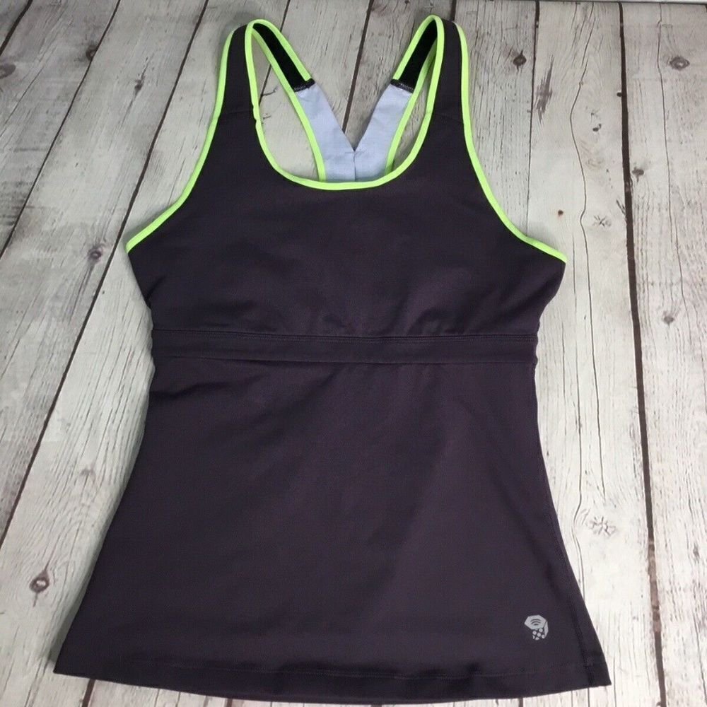 Mountain Hardwear Women's Athletic Synergist Tank Top Built In Shelf Bra Size SP